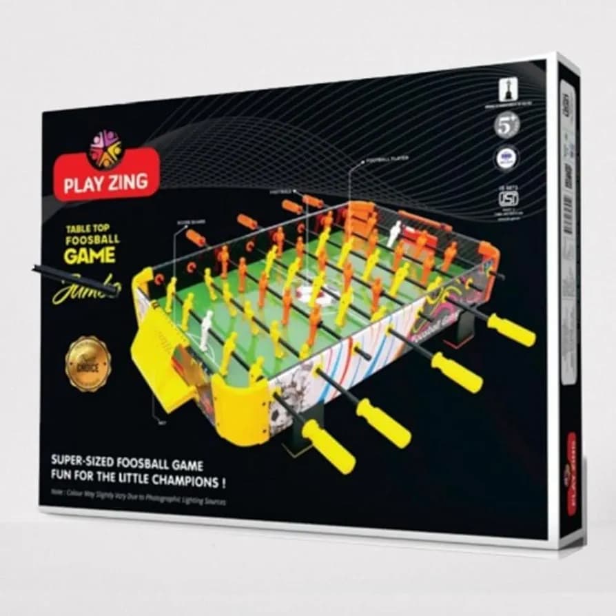 Premium Table Top Foosball Set for Kids and Adults - Compact Mini Soccer Game for Home, Office, and Game Room - Portable and Durable Family Entertainment(Jumbo-Set) (BOARD GAMES)