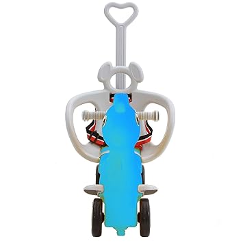 2 in 1 Baby Rocking Horse Toy Ride On Kids Rocker with Music Indoors & Outdoors Made in India for 1-3 Years Kids Car Rider Babies (Blue)