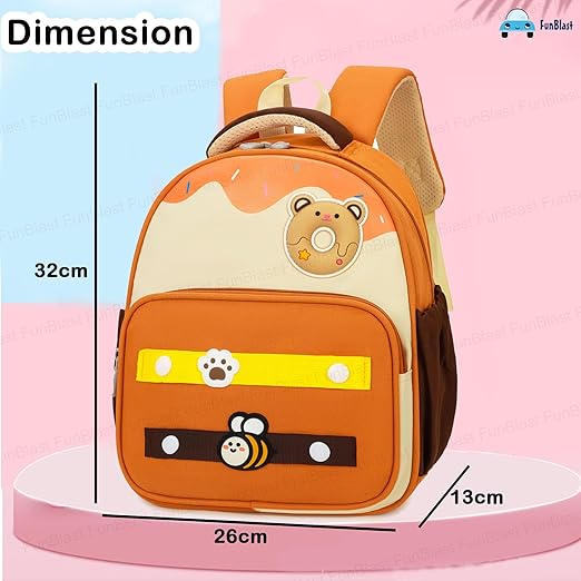 FunBlast Kids Backpack – Mini Cartoon Bags for Preschoolers & Toddlers, (Multicolor) 258-1B