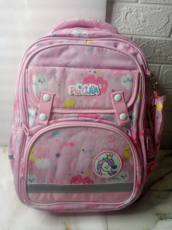 FunBlast Unicorn School Bag for Girls - Large Capacity Bagpack for with Pouch, Kawaii School Bag, Casual Backpack, Shoulder School Bags for students, Travel Bag, Picnic Bag