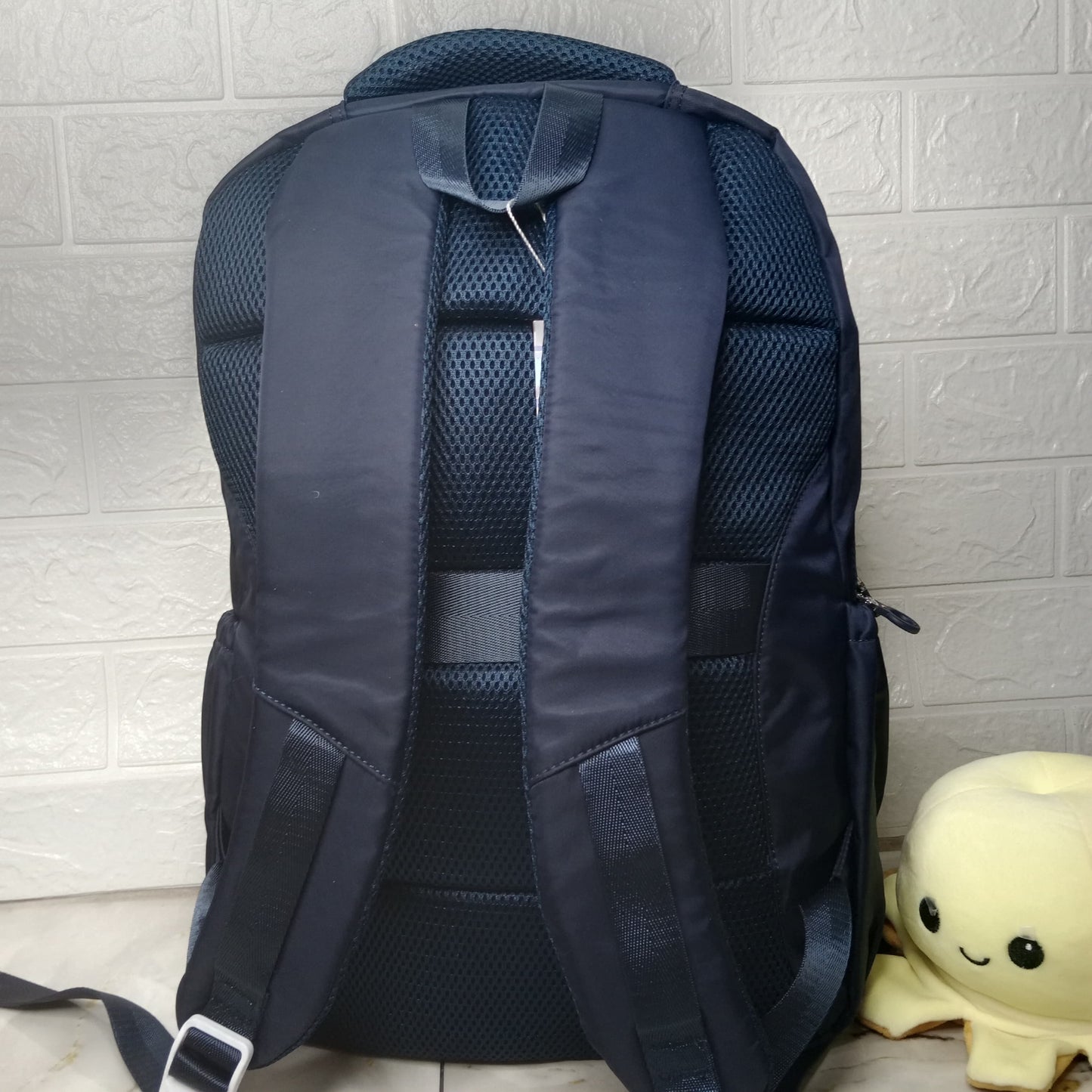 BLUE GREEN ZIG ZAG PRINT SCHOOL BAG (6027)