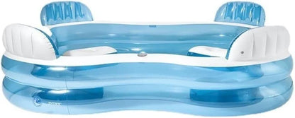 Intelligent PVC Intex Swim Center Family Lounge Pool With Pump Inflatable Swimming Pool  (Multicolor) 56475NP